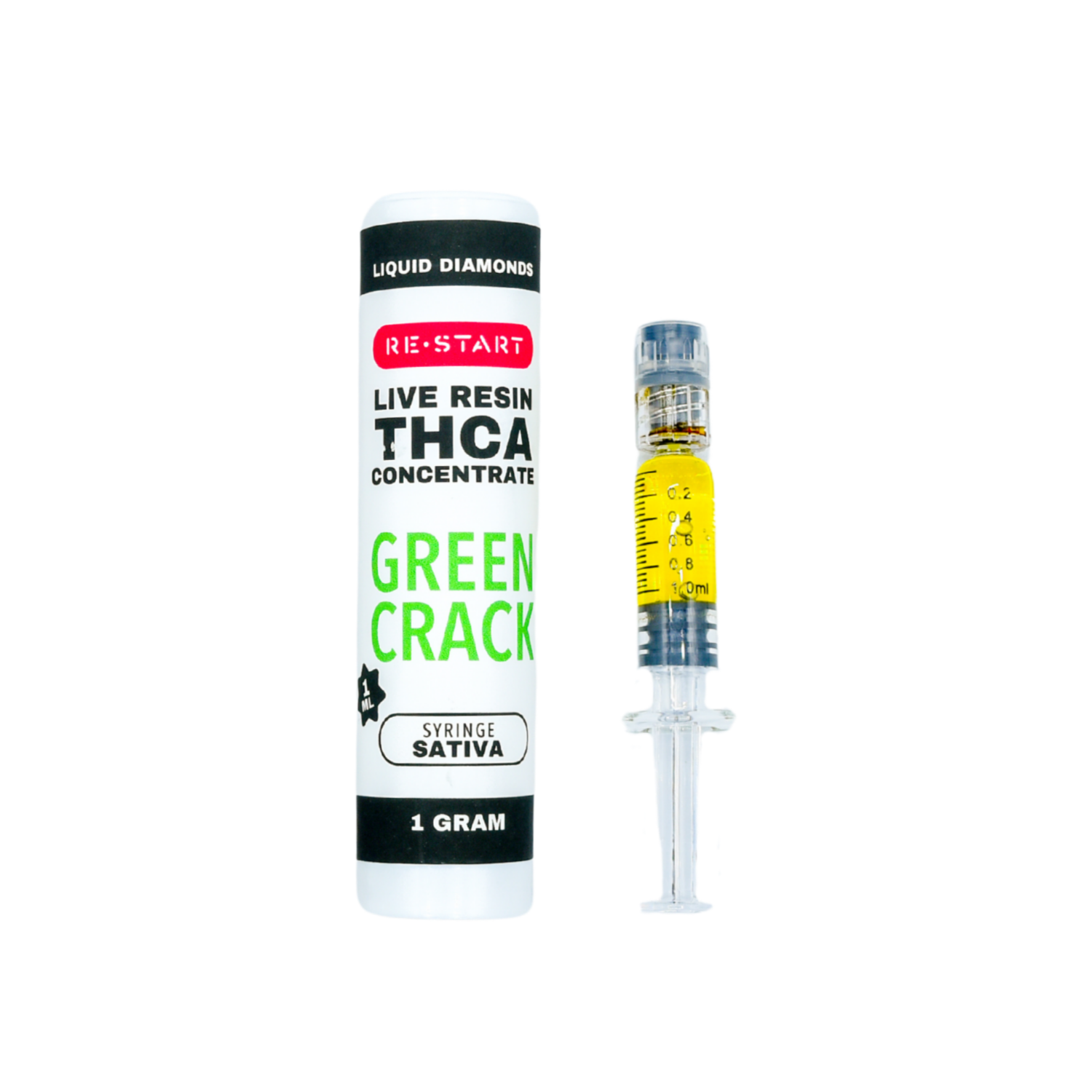 THCA Live Resin Dab Syringe (S) Green Crack + Free Accessory / 1ml/1G (Reg. Price $45)